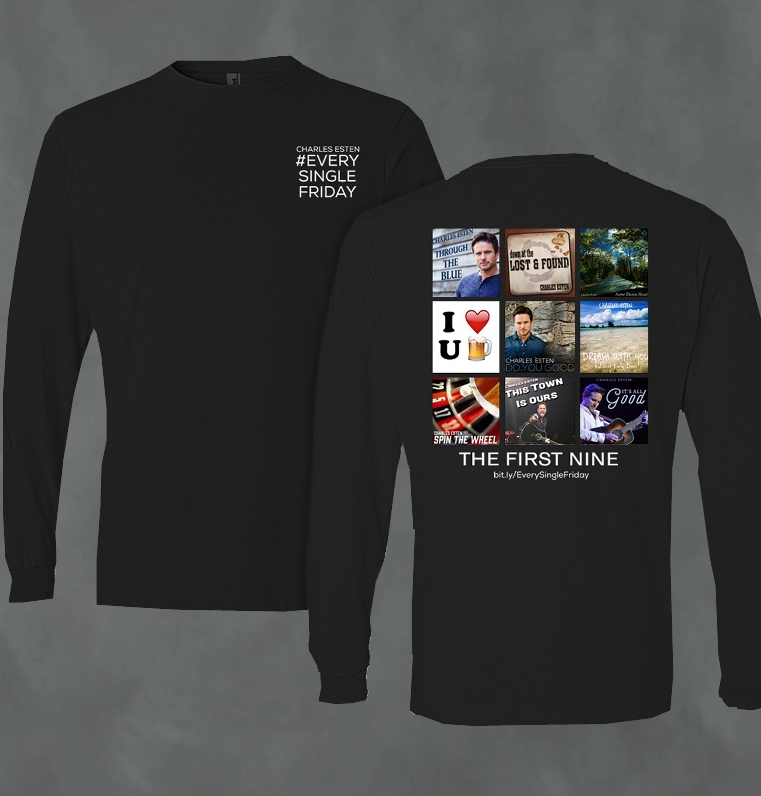 Charles Esten Long Sleeve Black Tee