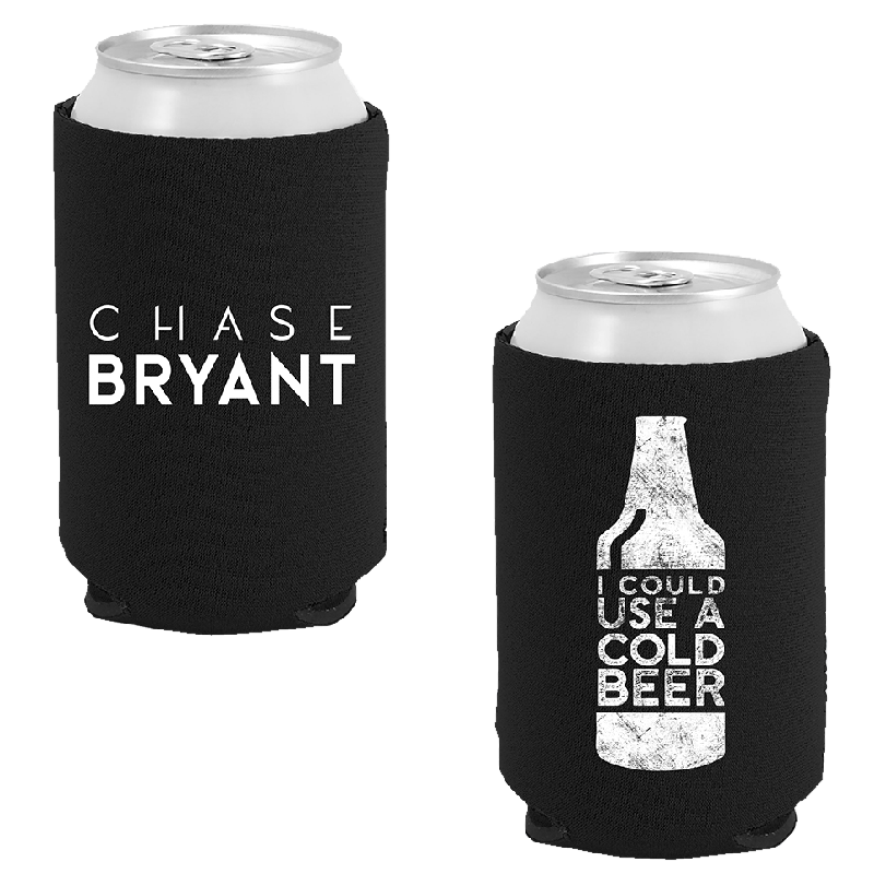 Chase Bryant Black Can Coolie- Beer