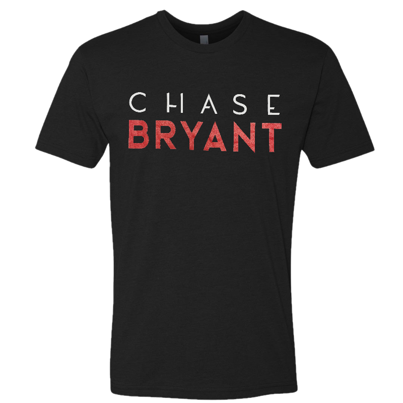 Chase Bryant Black Red Logo Tee