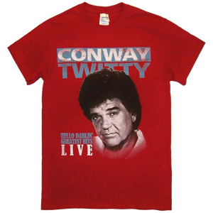 Conway Twitty Antique Cherry Red Hello Darlin' Tee