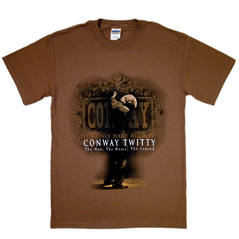 Vtg 80s 90s Conway Twitty T-Shirt Black L Crazy In Love Classic Country  Music Singer Screen Stars