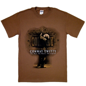 Conway Twitty Chestnut Brown Musical Tee