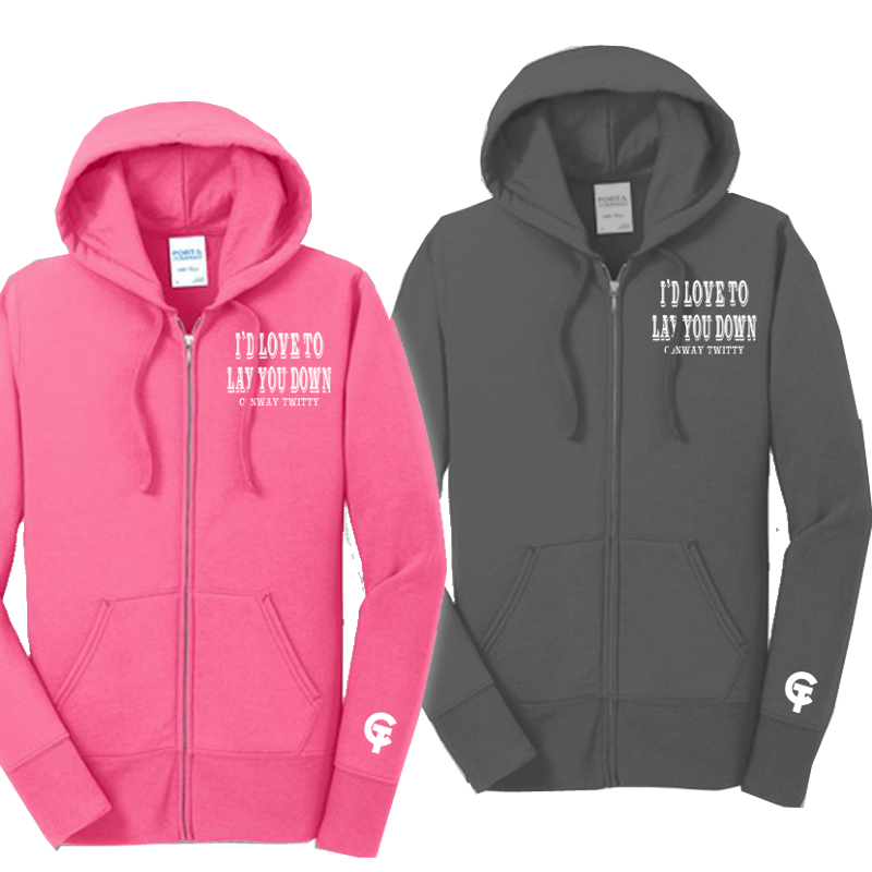 Conway Twitty Lay You Down Zip Up Hoodie