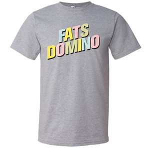 Fats Domino Heather Grey Logo Tee