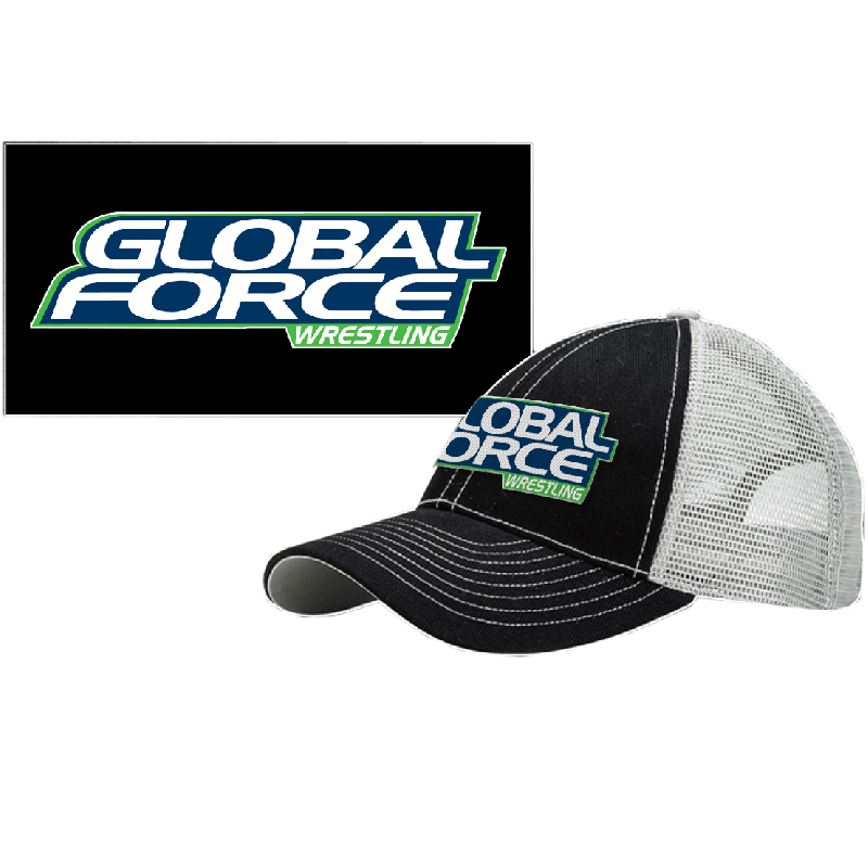 Global Force Wrestling Black and Grey Ballcap