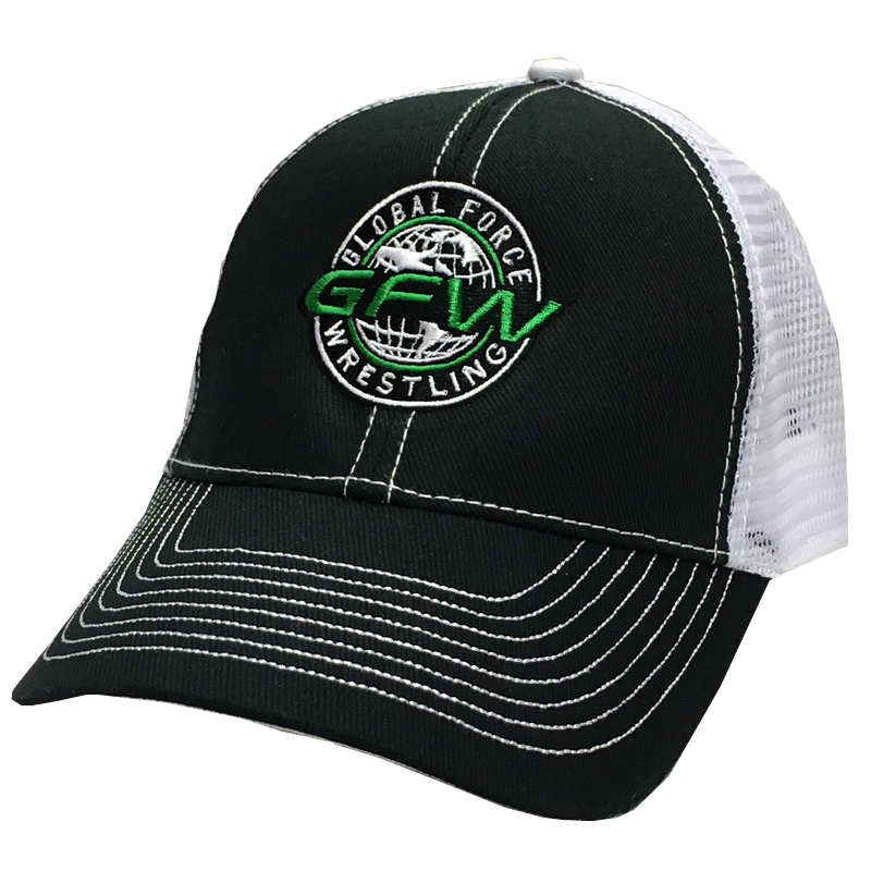 Global Force Wrestling Black and White Ballcap
