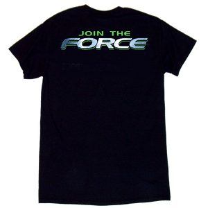 Global Force Wrestling Black Tee- Front Left Chest Logo