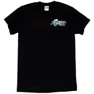 Global Force Wrestling Black Tee- Front Left Chest Logo