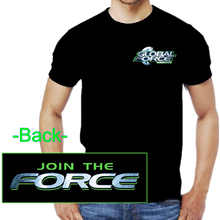 Load image into Gallery viewer, Global Force Wrestling Black Tee- Front Left Chest Logo
