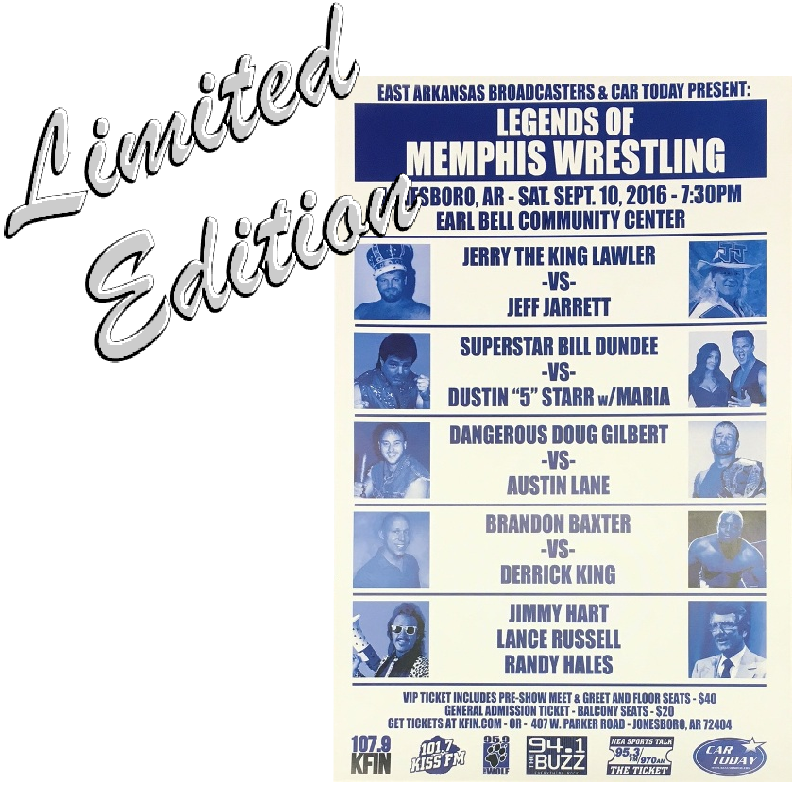 Legends of Memphis Wrestling Poster