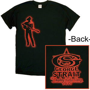 George Strait Black w/ Red Silhouette Tee