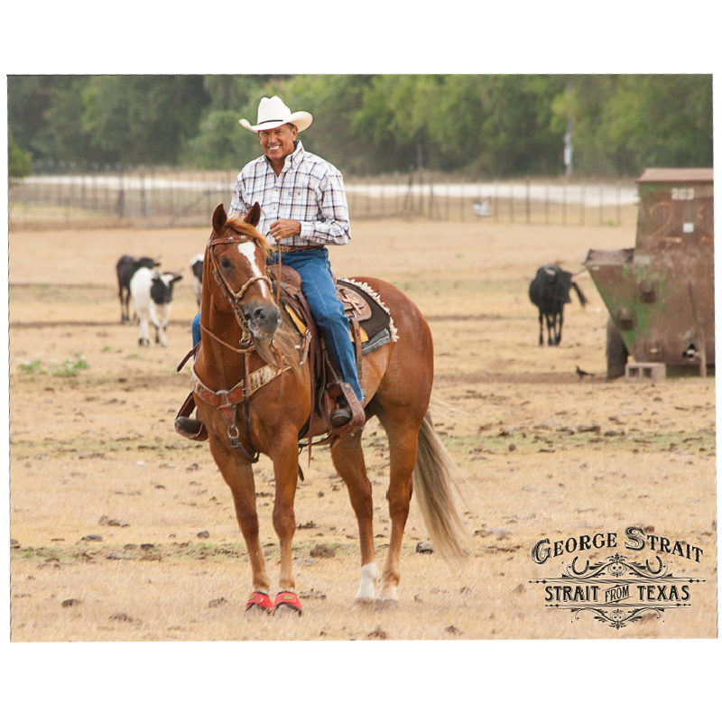 George Strait 8x10- On Horse