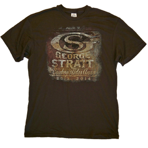 George Strait Vintage Truck Brown tee