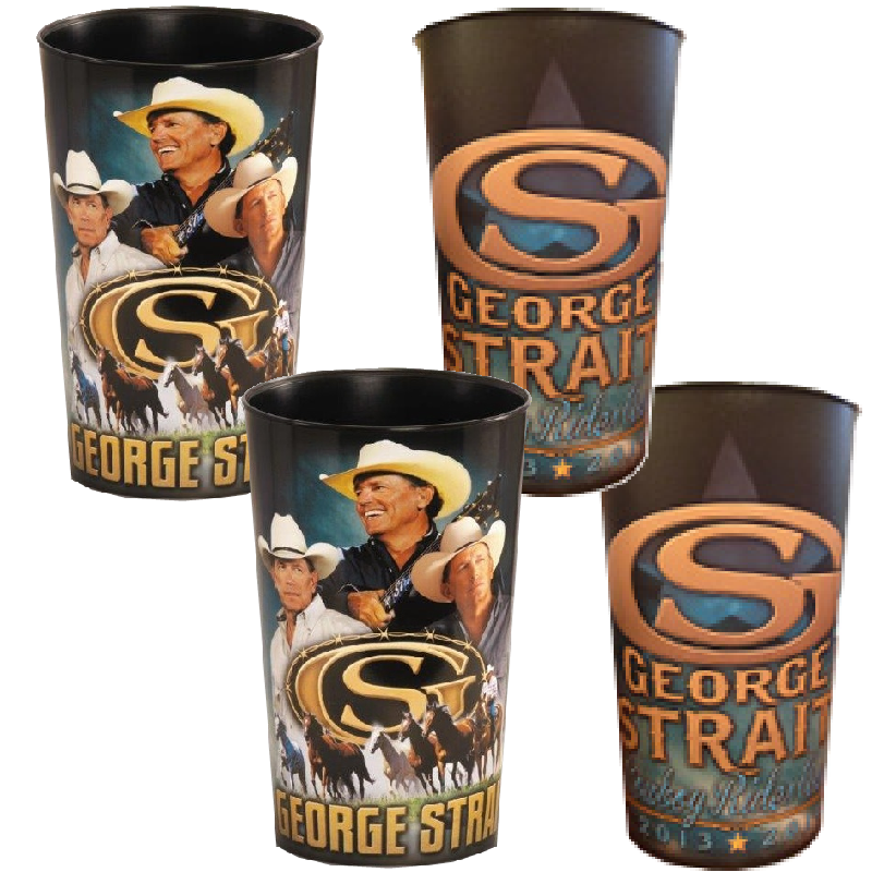 George Strait Cowboy Rides Away 4 Cup Set