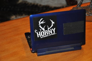Horny Outdoors Apparel Small Sticker- Center Antlers