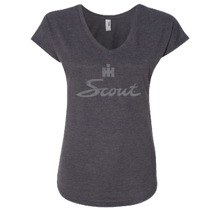 International Harvester Ladies Dark Grey V Neck Tee