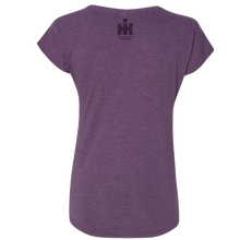 Load image into Gallery viewer, International Harvester Ladies Purple V Neck Tee
