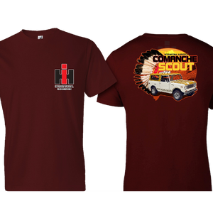 International Harvester Unisex Maroon Comanche Scout Tee