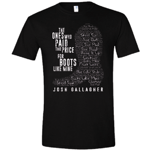 Josh Gallagher Black Boots Like Mine Tee