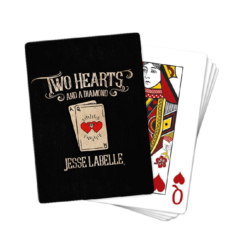Two Hearts and a Diamond Playing Cards