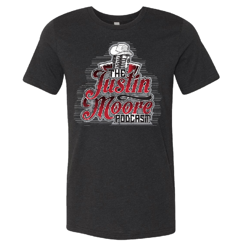 Justin Moore Podcast Black Tee