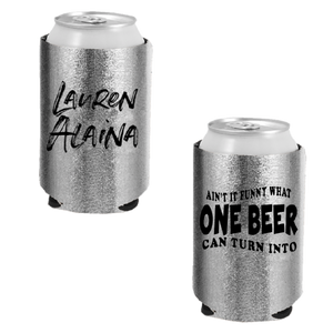 Lauren Alaina Silver Coozie