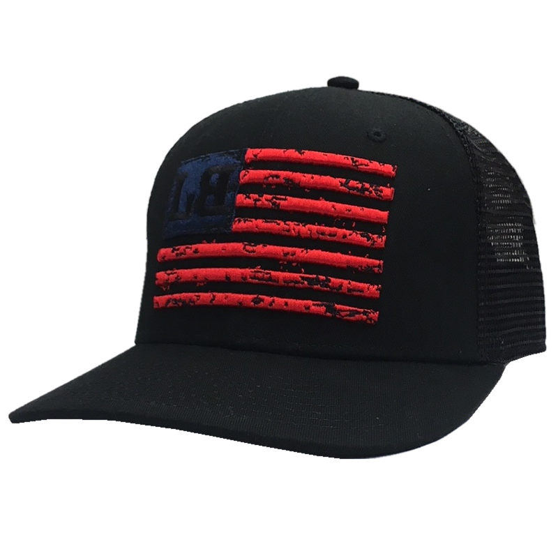 Lee Brice Black Ballcap w/ Flag Design