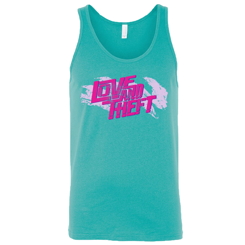 Love and Theft Unisex Teal Logo Tank Top