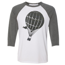 Load image into Gallery viewer, Love and Theft White and Heather Raglan Tee
