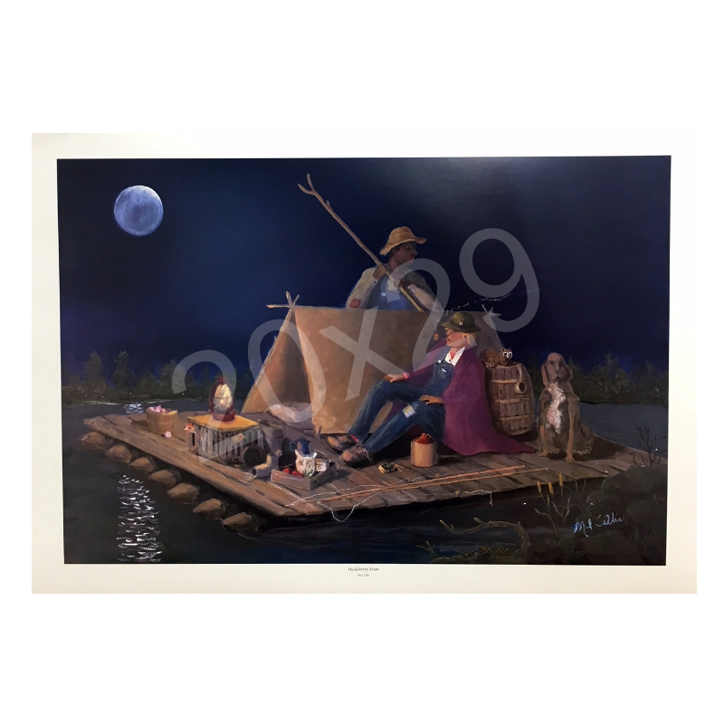 Mel Tillis Print- Huckleberry Moon