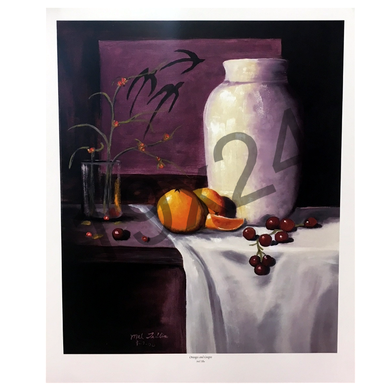 Mel Tillis Print- Oranges and Grapes
