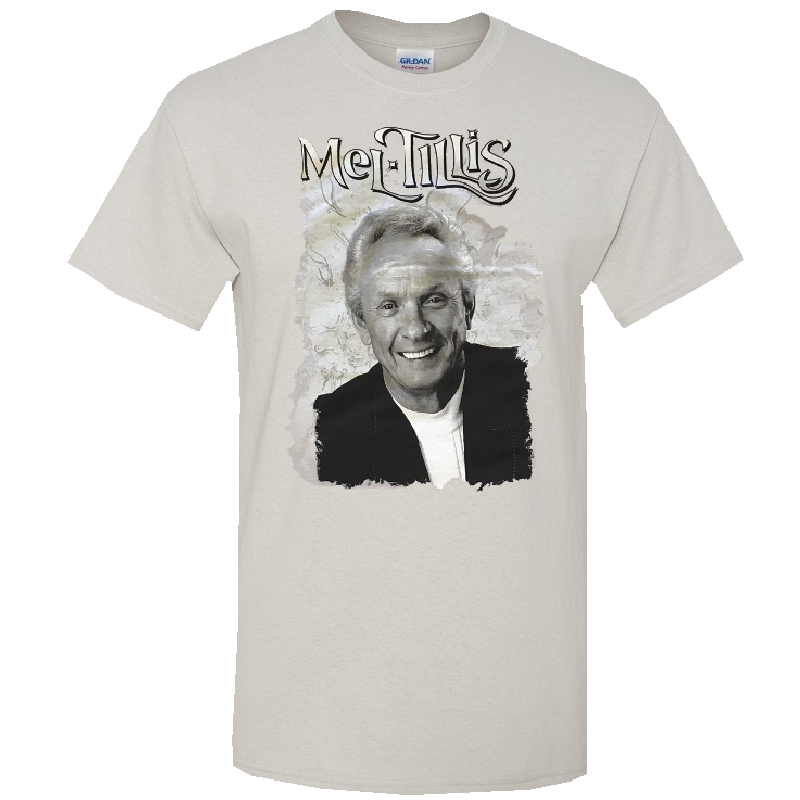 Mel Tillis Unisex Silver Photo Tee