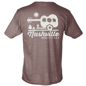 Nashville Heather Brown Camper Tee