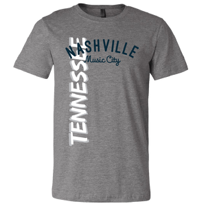 Nashville Deep Heather Tee- Side Design