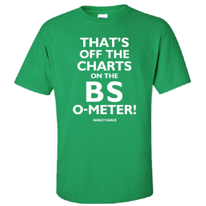 Nancy Grace Irish Green Tee- That's Off The Charts...