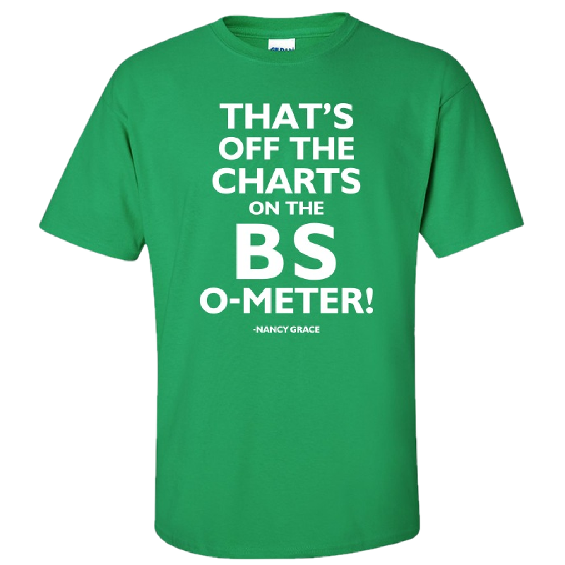Nancy Grace Irish Green Tee- That's Off The Charts...