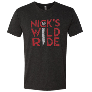 Nick's Wild Ride Vintage Black Tee