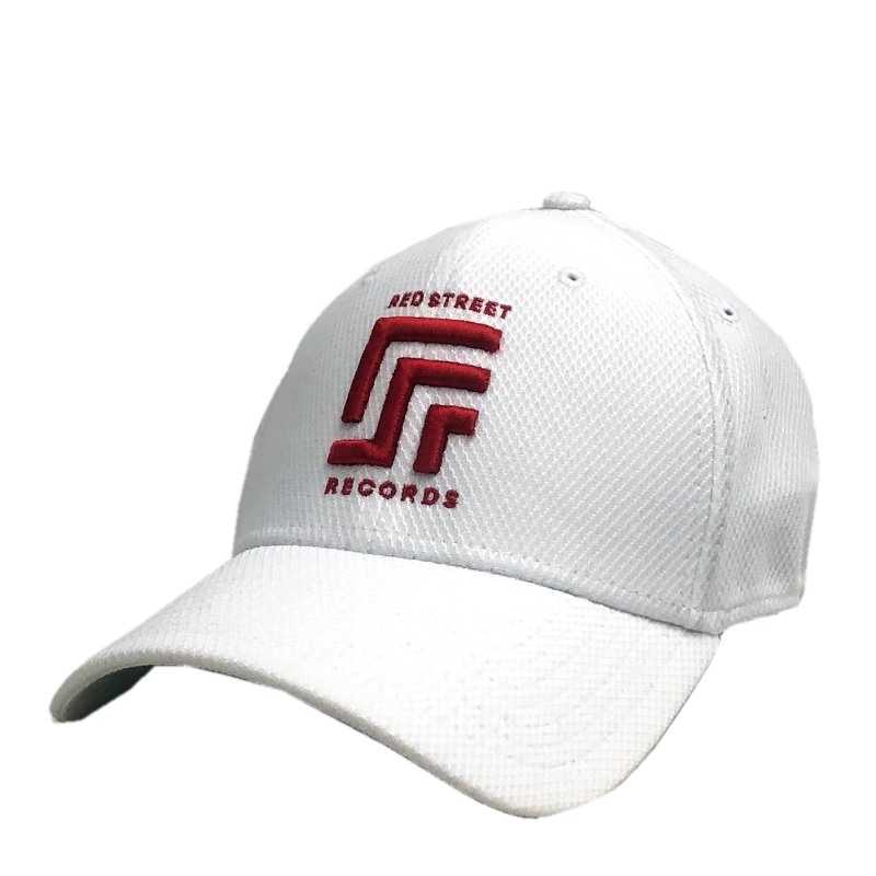 Red Street Records White Fitted Ballcap