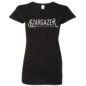 Sarah Darling Ladies Black Glitter Tee