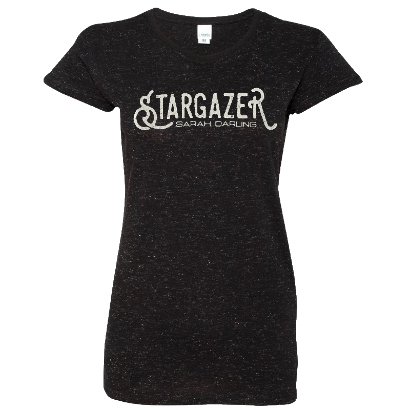 Sarah Darling Ladies Black Glitter Tee