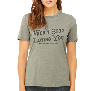 Tales From Yellowstone Ladies Heather Stone Tee