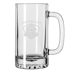 TGL Farms etched beer mug