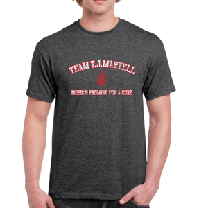 TJ Martell Foundation Unisex Heather Charcoal Tee