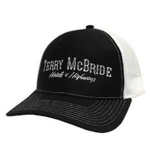 Terry McBride Black and White Ballcap