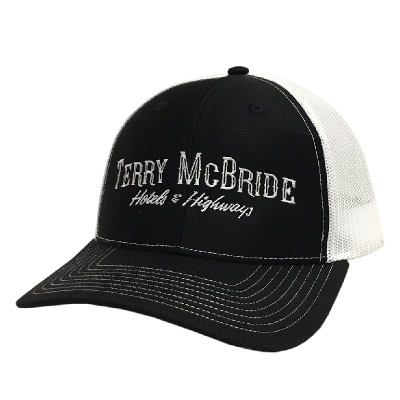 Terry McBride Black and White Ballcap